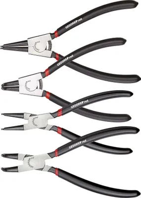 Produktbild von GEDORE red R28002004 Sicherungsringzangensatz gerade + gewinkelt 90° 4-teilig, 3301156