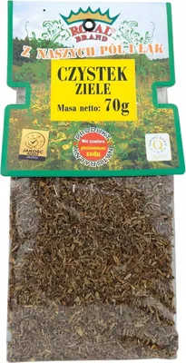 Immagine prodotto di Puro secco 70 G Cistus Incanus Erba del Purgatorio Bellissimo Polacco Marchio Reale