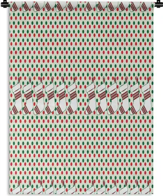 Produktbild von MuchoWow® Wandteppich Wandbehang Weihnachten - Muster - Vintage 120x160 cm Tapisserie Dekoration Wandtuch - Wohnzimmer - Moderne