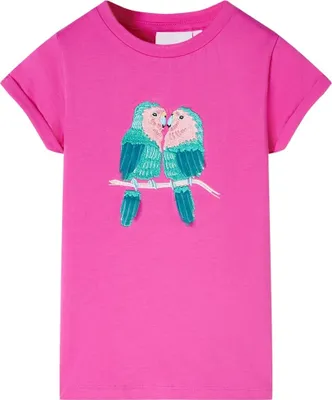 Produktbild von Design Kinder-T-Shirt Dunkelrosa 116, Langarmshirts 2024 Neu