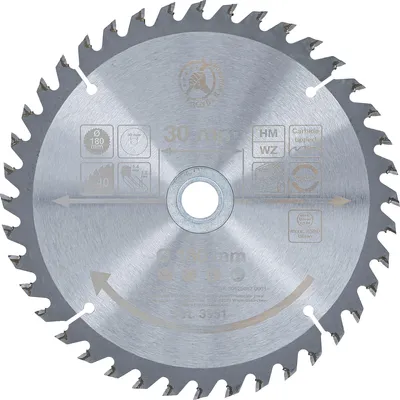 Immagine prodotto di Lama circolare in metallo duro | Ø 180 x 30 x 2,5 mm | 40 denti