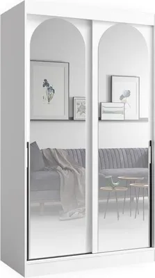 Produktbild von Bücherregal für das Wohnzimmer aus weißem Holz, H 215 x B 120 x T 65 cm