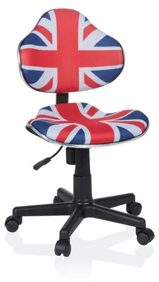 Immagine prodotto di hjh OFFICE sedia girevole per bambini KIDDY GTI-2 sedia da scrivania per bambini regolabile in altezza senza braccioli in tessuto