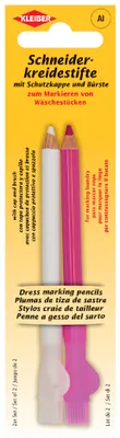 Produktbild von KLEIBER Schneiderkreidestift 2er Set weiß/rosa