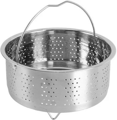 Image de Cuiseur vapeur en acier inoxydable pour légumes - Réservoir à vapeur en acier inoxydable - Ustensile de cuisson sûr - Conception durable