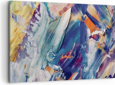 Produktbild von Bild auf Leinwand - Leinwandbild - Einteilig - Die Farben Farbe Abstraktion - 120x80cm - Wand Bild - Wanddeko - Wandbilder - Leinwanddruck - Bilder - Wanddekoration - Leinwand bilder - AA120x80-5113