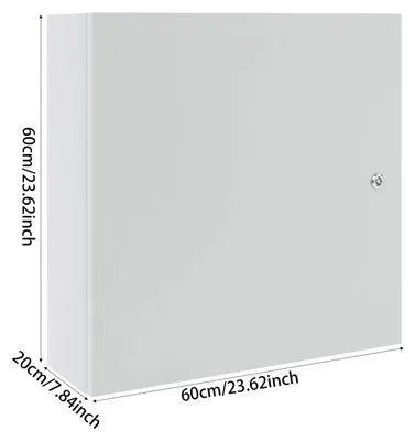 Produktbild von Wasserdichter Elektrokasten - Verteilerkasten - IP65 - Aluminium - IK08 - Montageplatte - Wandmontage - 60 x 60 x 20 cm