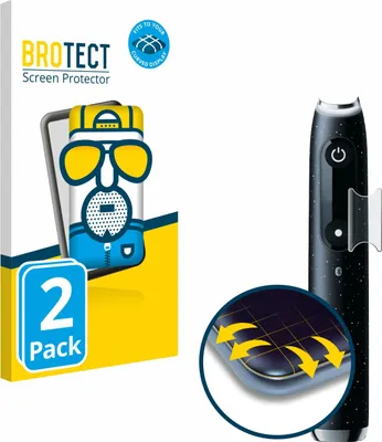 Produktbild von 2x BROTECT Fullscreen Schutzfolie für Oral-B iO 10 Displayschutz Folie Fullcover Matt Entspiegelungsfolie