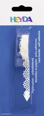 Produktbild von Papierspitze 10mmx200cm Fächer weiß
