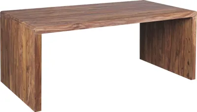 Produktbild von KADIMA DESIGN Schreibtisch Teko Natur Sheesham Massivholz Bürotisch Computertisch