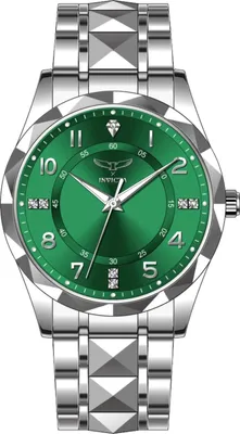 Produktbild von Invicta Specialty 69029 Herren Uhr - Quartz Bewegung - Edelstahl mit grünem Zifferblatt - 41 mm