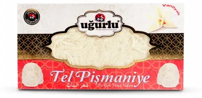 Zdjęcie produktu dla PISMANIYE WANILIA CHAŁWA KŁEBEK WEŁNY WANILIOWA Ugurlu 220g ANIELSKIE WŁOSY