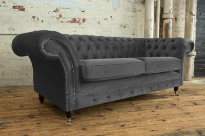 Produktbild von Chesterfield Couch 3 Sitzer Polster Sitz Leder Couchen Sofas Sofa