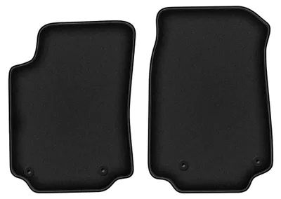 Image de Tapis avant en moquette pour Audi 200 C3 1983-1991 (berline/break) – 2 pièces, noirs, sur mesure – Wielganizator DURBAN