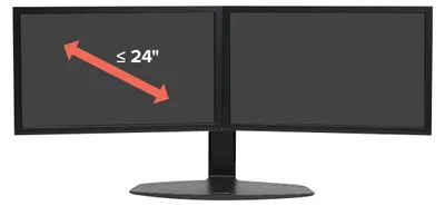 Obrázek produktu pro Ergotron LX Series 45-245-224, Svorka/prošroubování, 18,1 kg, 68,6 cm (27"), 100 x 100 mm, Nastavení výšky, Černá