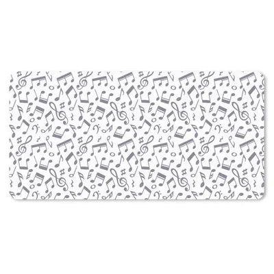 Produktbild von MuchoWow® Schreibtischunterlage Musiknoten - Muster - Musik 80x40 cm - XXL Mauspad - Gaming Mauspad