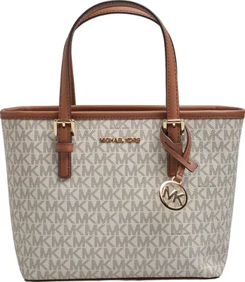 Produktbild von Michael Kors Jet Set Travel XS Tote Damen Umhängetasche Handtasche Vanilla Kunstleder 35T9GTVT0B