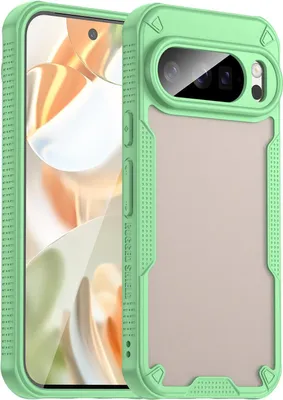 Immagine prodotto di Custodia per Google Pixel 10 Pro - Cover posteriore Phonesta Shockproof Armor Semi-Trasparente - Verde