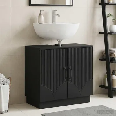 Obrázek produktu pro Maison Exclusive – Skříňka pod umyvadlo HOORN, černá, 59,5 x 31,5 x 56 cm