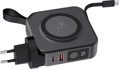 Produktbild von Force Power, MagSafe Powerbank 10000mAh Wireless Ladegerät Reise 20W, Schwarz
