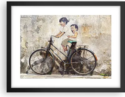 Produktbild von Gerahmtes Poster - Schwarzer Rahmen - Graffiti modern - 40x30 cm - Wand Bild - Wanddeko - Wandbilder - Kunstposter - Wandposter - Bilderrahmen - Bilder - Kunstdruck - Wandbild - P2BAA40x30-3617