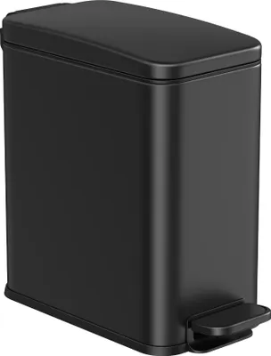 Produktbild von SONGMICS Kosmetikeimer, 5 Liter, Mülleimer Bad, mit Deckel, Tretmülleimer