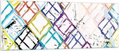 Produktbild von Bilder auf glas - Abstraktion modern - 140x50cm - Glasbilder - Wandbilder - Kunstdruck - zum Aufhängen bereit - Wanddekoration aus Glas - Glas Bilder - Wandbild auf Glas - Einteilig - GAB140x50-3765