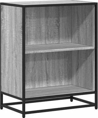 Obrázek produktu pro vidaXL Regál na knihy Grey Sonoma 60x35x76 cm Materiál na bázi dřeva