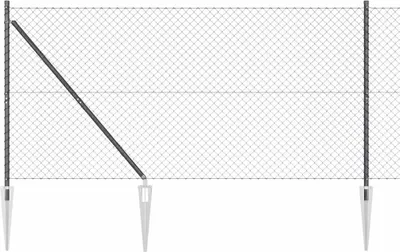 Obrázek produktu pro Plotová síť s ostny, šedá, 10 x 1,4 m, vidaXL