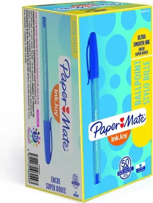 Zdjęcie produktu dla Papermate InkJoy 100ST, Spinacz, Długopis, Niebieski, Ultra Cienka