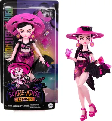 Produktbild von Monster High Scare-adise Island Draculaura Doll, Modepuppe, Weiblich, 4 Jahr(e), Mädchen, 150 mm, 134 g
