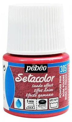 Produktbild von Pebeo Setacolor Suede Effect Textilfarbe 45 ml - rot