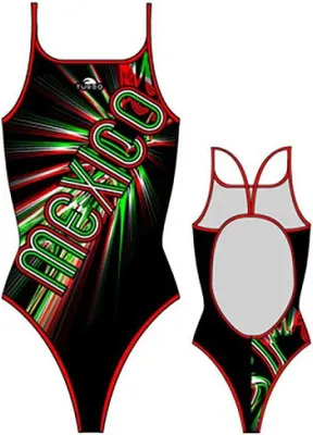 Produktbild von Turbo Mexico Badeanzug Schwarz 2XL Damen Schwarz 2XL