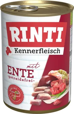 Produktbild von Rinti - Pur Kennerfleisch 24x400g | Ente