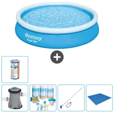 Immagine prodotto di Bestway Fast Set, piscina rotonda - 366x76 cm - 6 pezzi, modello S22022