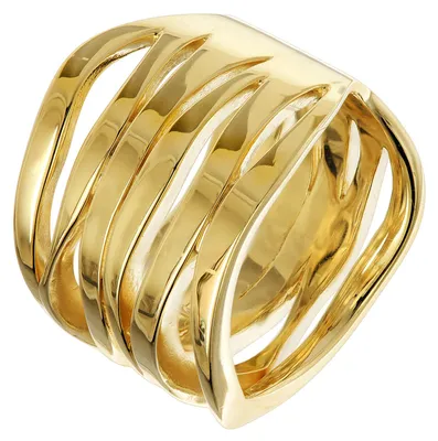 trendor 21907 Damenring 925 Sterling-Silber Vergoldet Designer-Ring 1