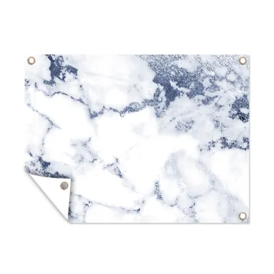 Obrázek produktu pro MuchoWow® Zahradní plakáty - Mramor - bílý - kameny - 120x160 cm - Zahradní dekorace