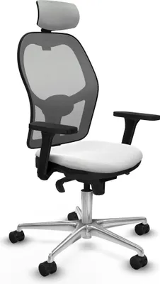 Produktbild von Bürostuhl mit Kopfstütze Piqueras y Crespo 3D086N2 Weiß