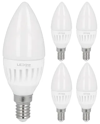 Produktbild von LED line PRIME LED Kerzenlampe C37 E14 5W 700lm 230V 5 Stück