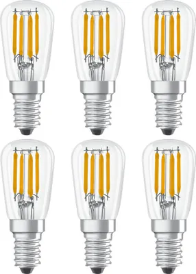 Produktbild von 6 x Osram LED Parathom Filament Leuchtmittel T26 Röhre 2,8W = 25W E14 klar 250lm 865 Tageslicht 6500K kaltweiß