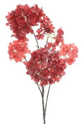 Produktbild von Dekoblüte rot Hortensie Hortensienzweig Tischdeko