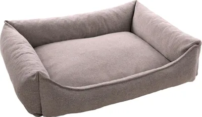 Produktbild von Flamingo Hundebett Avalon rechteckig hellgrau, Maße: 100 x 80 x 25 cm