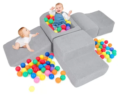 Productafbeelding van FANTASK, 5-delig schuimblokkenset XXL, gigantische klimblokken met ballenbak, G