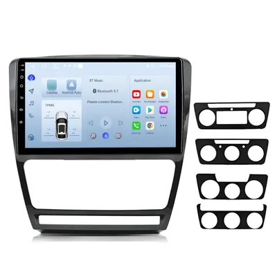 Obrázok produktu pre 10'' Android autorádio 64 GB pre Škoda Octavia 2008–2013 Carplay Android Auto navigácia Bluetooth