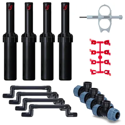 Produktbild von 1 - 6 Hunter PGJ-04 Getrieberegner Profi-Installations-Set für Bewässerung