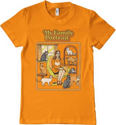 Produktbild von My Family Portrait T-Shirt - Medium  - Orange
