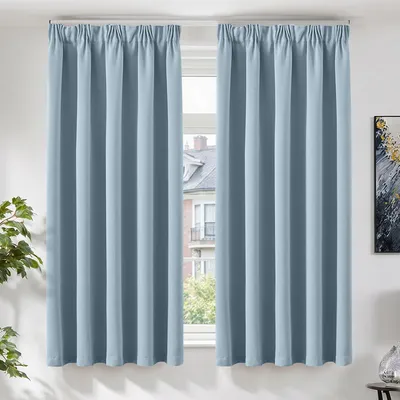 Obrázok produktu pre Solidchoice – Tmavomodré zatemňovacie závesy, sada 2 kusov, 140 x 175 cm