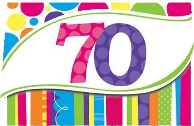 Produktbild von 70. Geburtstag 8 Einladungskarten