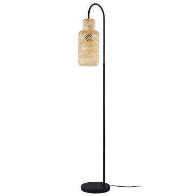 Produktbild von Lindby Stehleuchte Venora, 145 cm hoch, Bambus, E27
