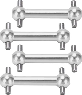 Produktbild von 4pcs Aluminiumlegierung Hundeknochenantriebswelle für Tamiya TT01 TT02 RC -Auto -Upgrade Partssilver